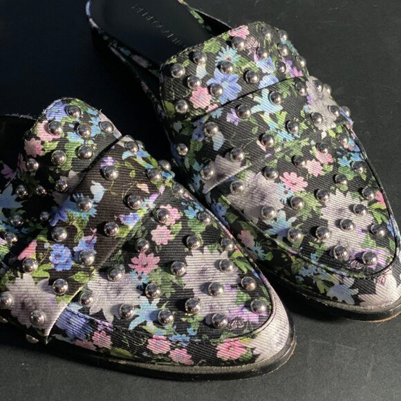 Rebecca Minkoff Studded Floral Mules Flats - Picture 4 of 7